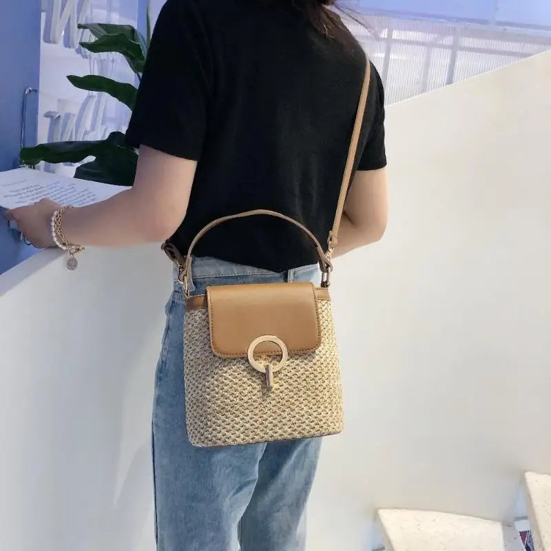Sveti - Straw Crossbody Bag