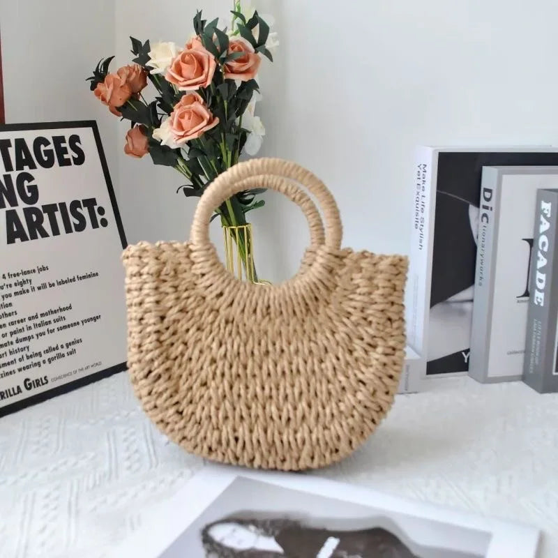 Naousa - Straw Crossbody Bag