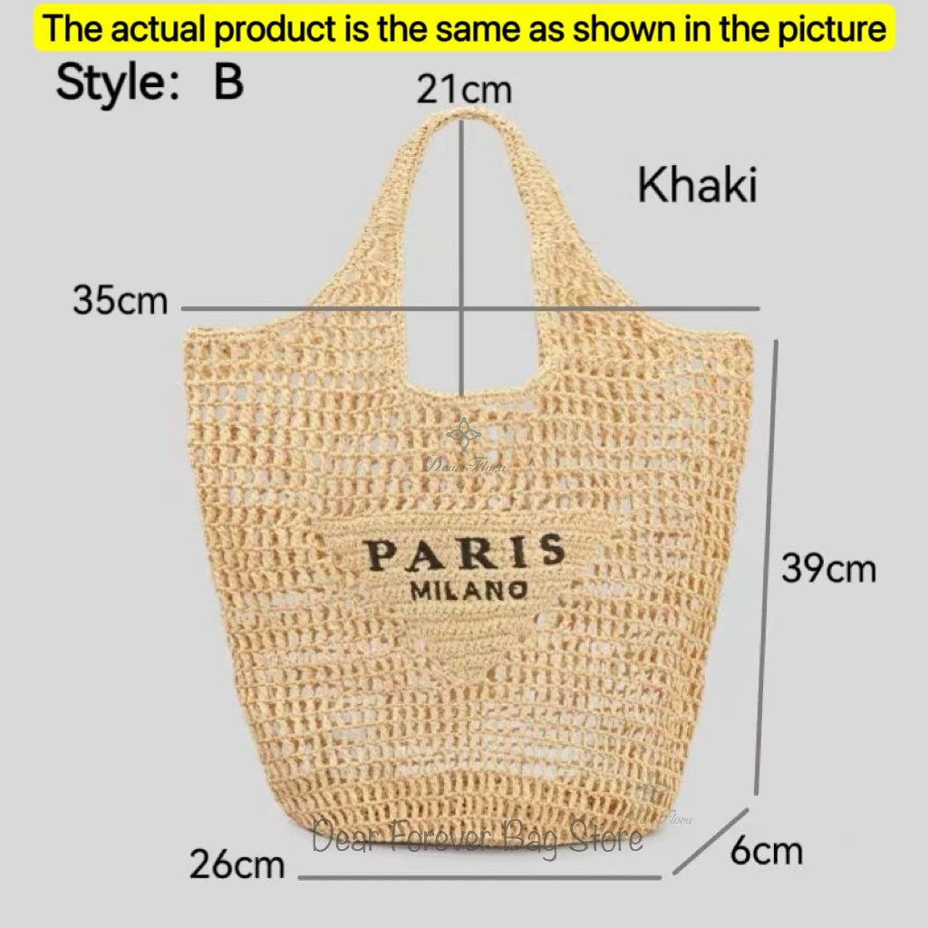Galaxidi - Raffia Tote Bag