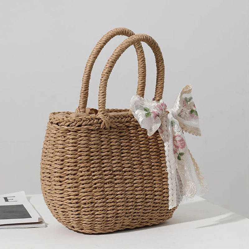 Zadar - Straw Bucket Bag