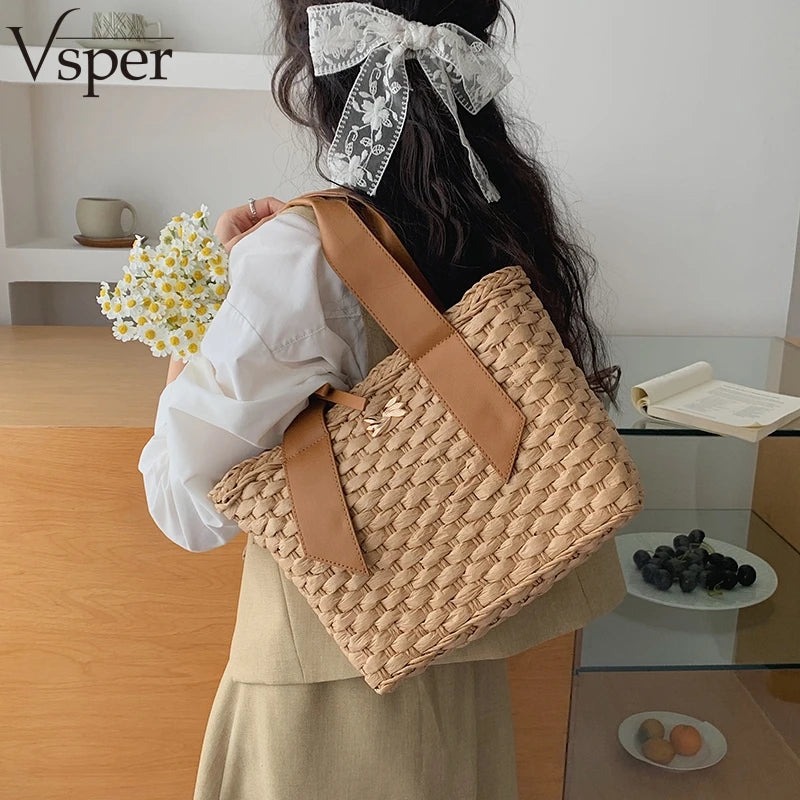Mougins - Straw Clutch