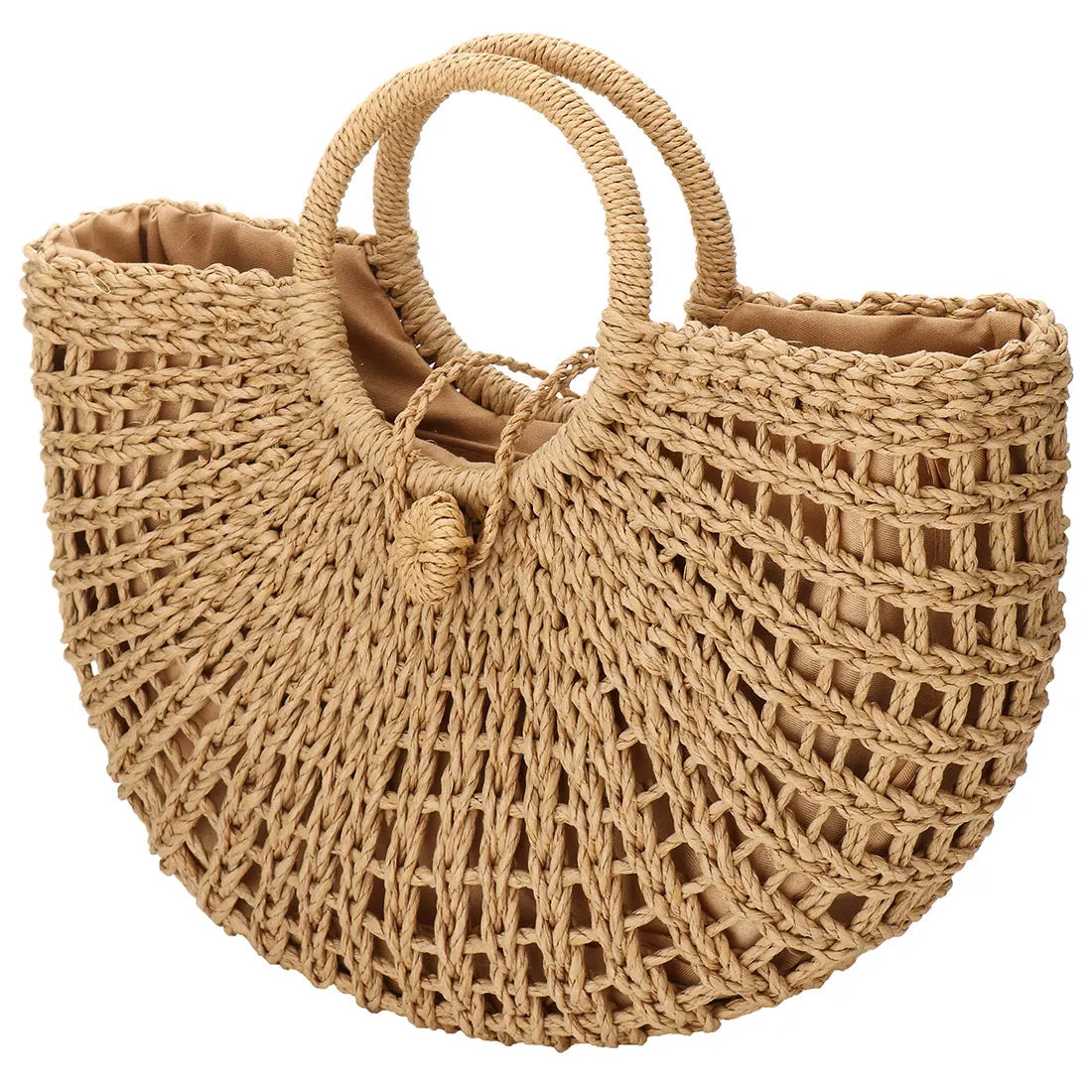 Agropoli - Round Rattan Bag