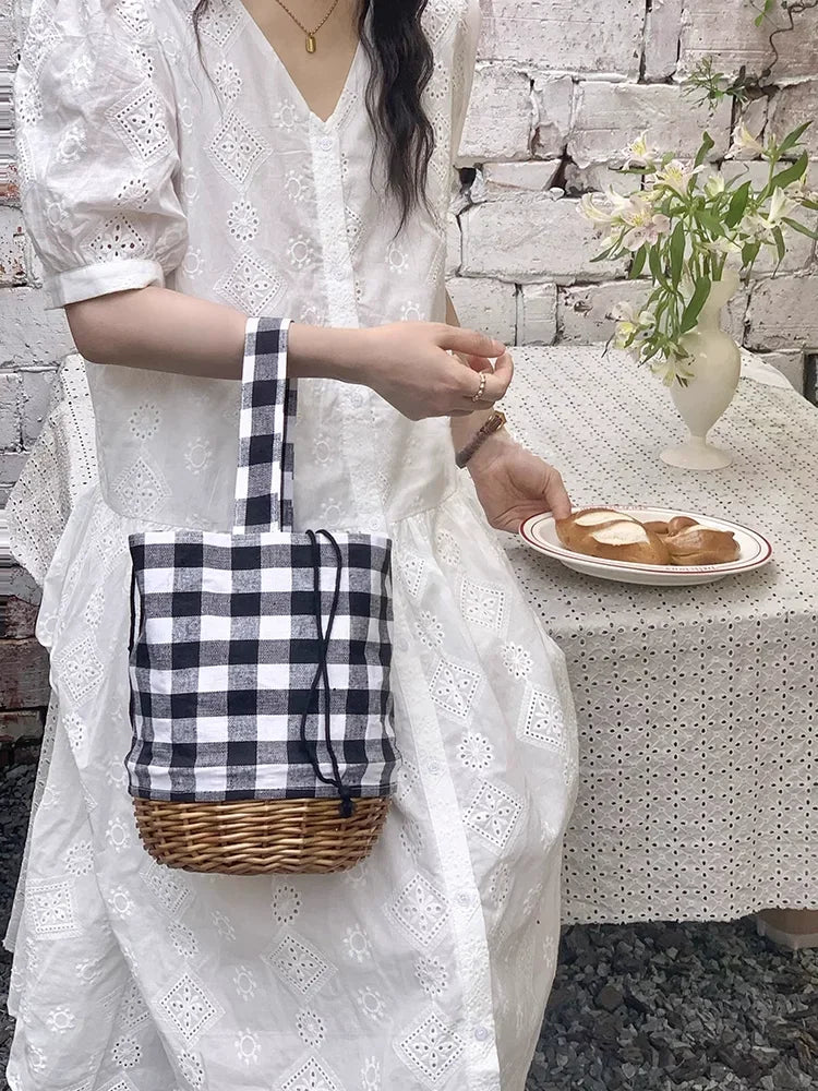 Binibeca - Rattan Bucket Bag
