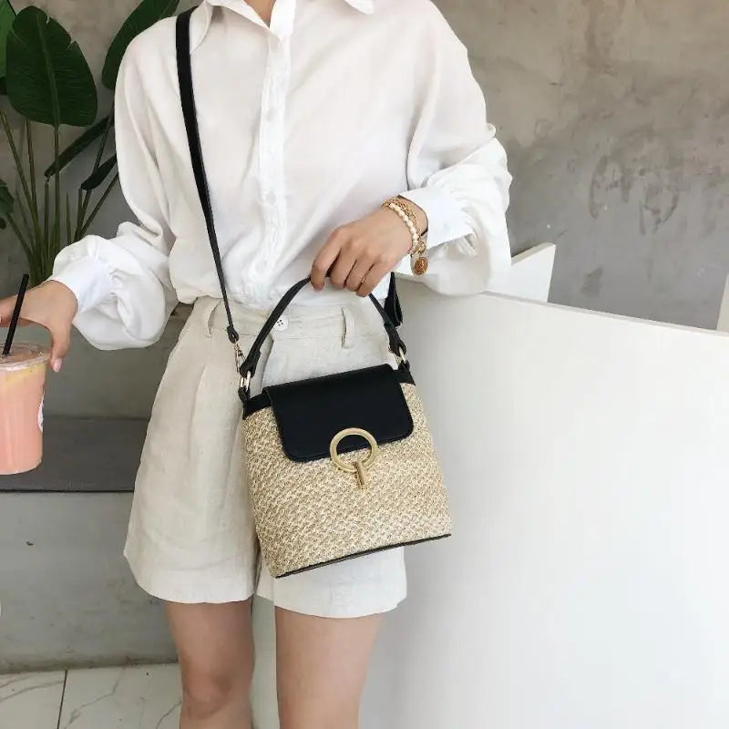 Sveti - Straw Crossbody Bag