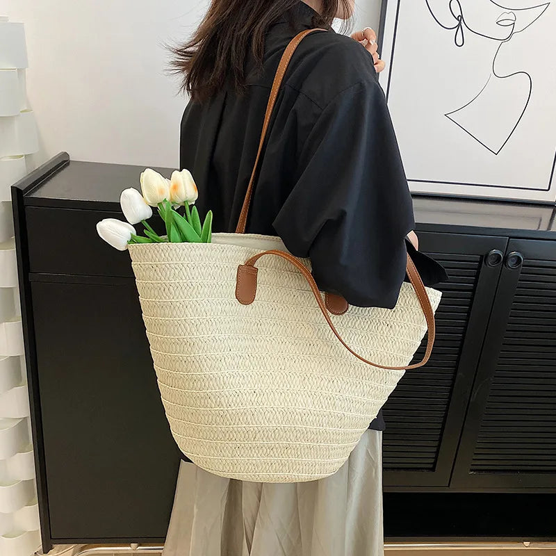 Kardamyli - Straw Beach Tote