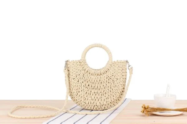 Naousa - Straw Crossbody Bag