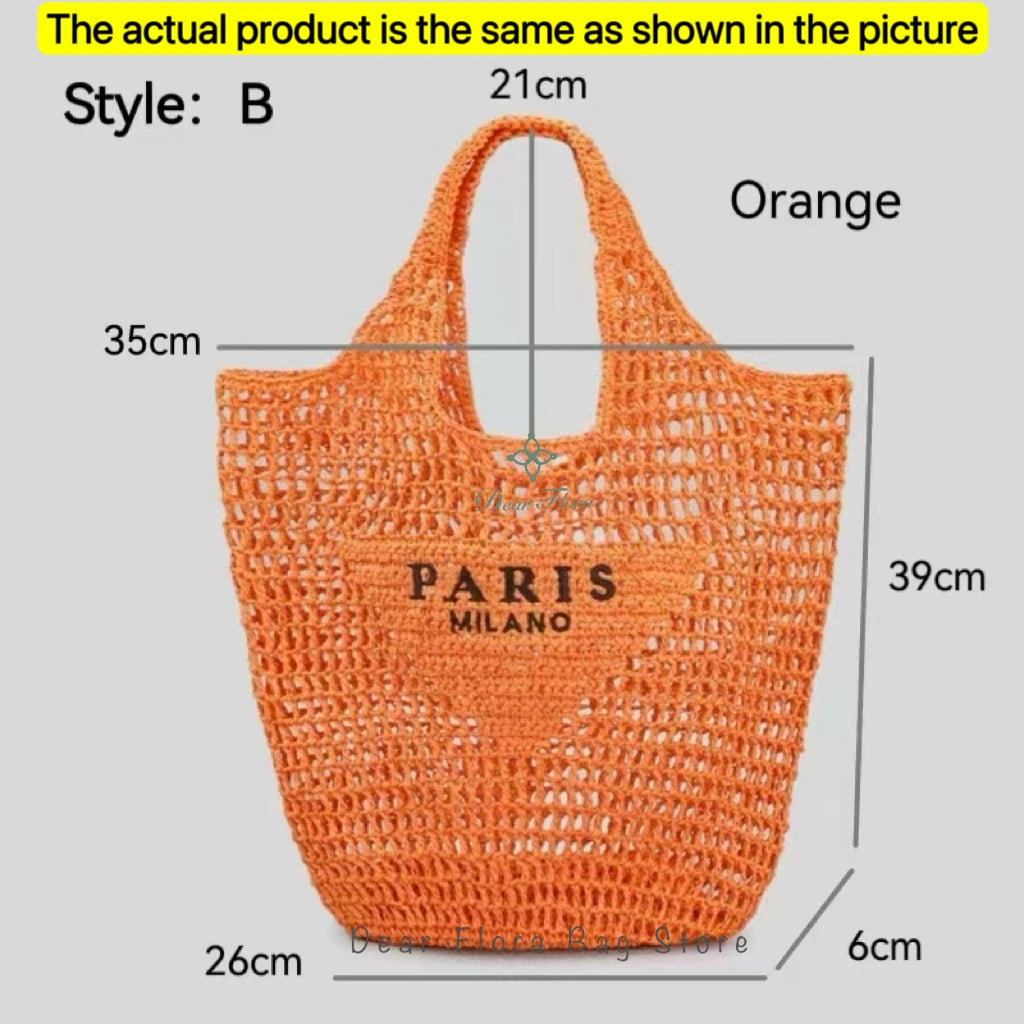 Galaxidi - Raffia Tote Bag