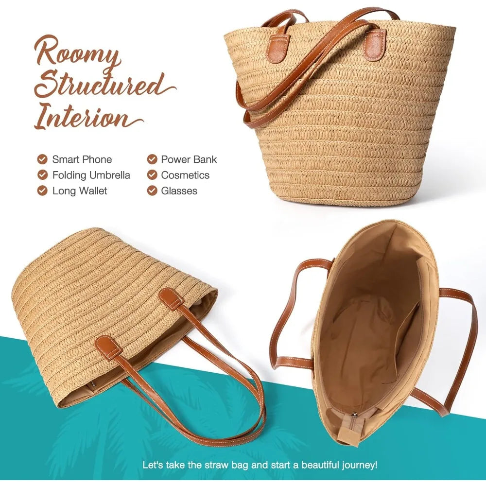 Vieste - Straw Bucket Bag