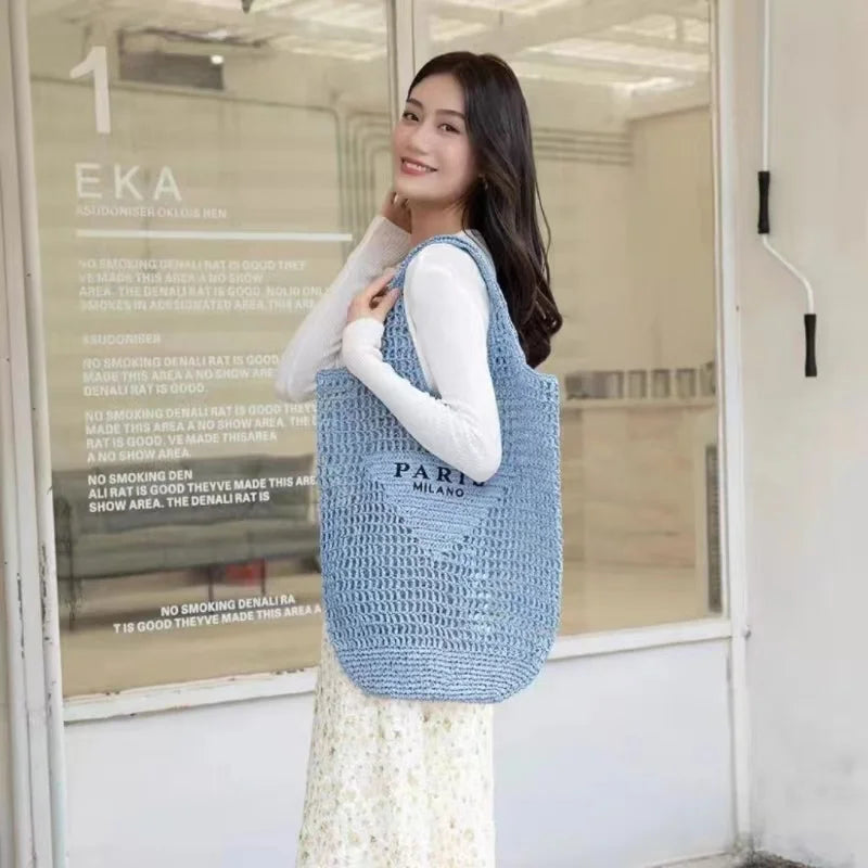 Galaxidi - Raffia Tote Bag