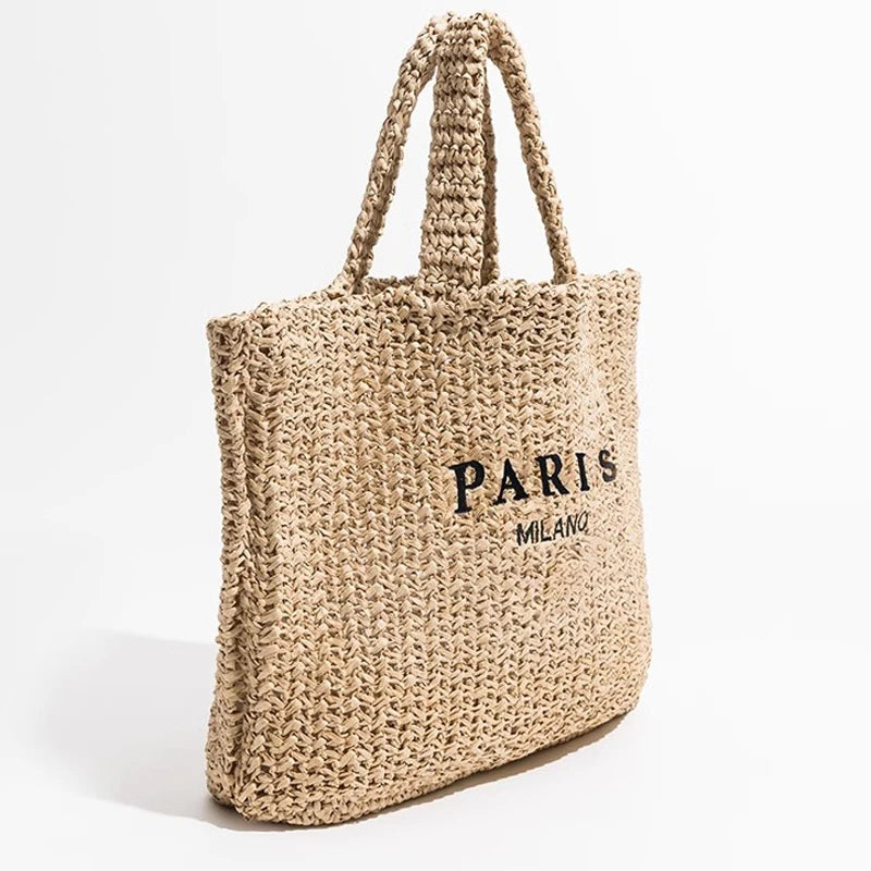 Monopoli - Straw Beach Tote
