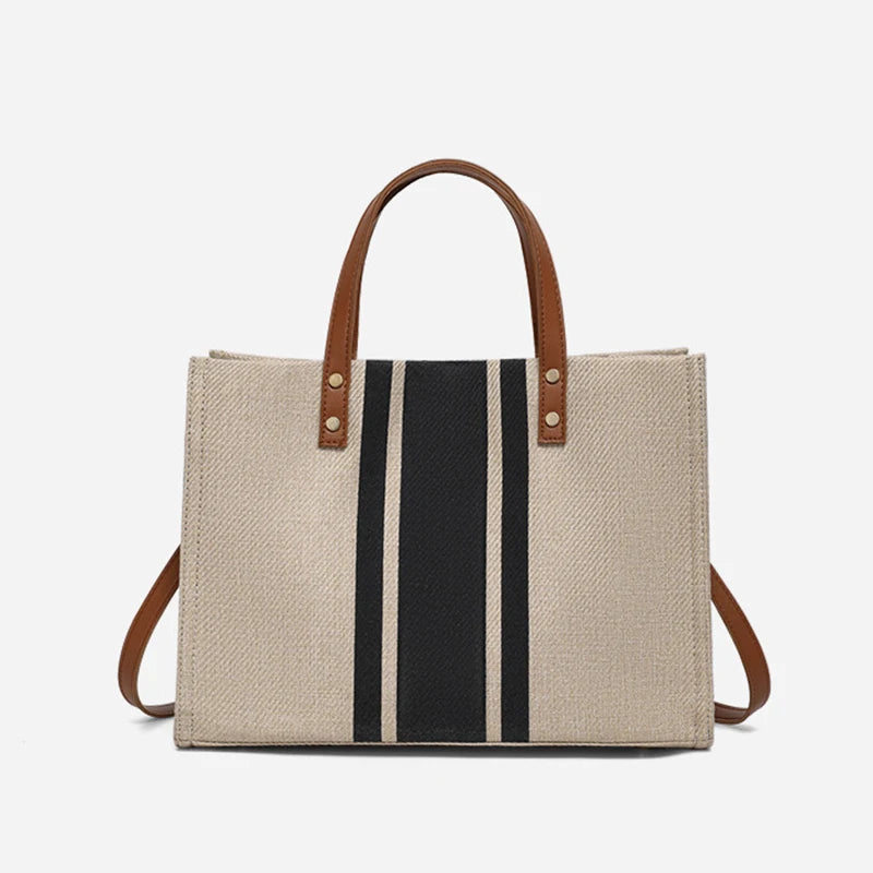 Calasetta - Straw Crossbody Bag in Black