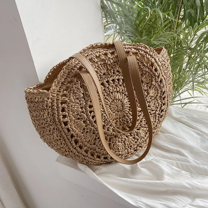 Budva - Round Rattan Bag