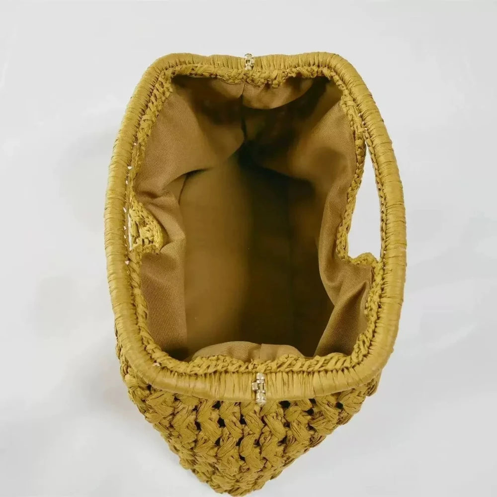 Cagliari - Rattan Clutch