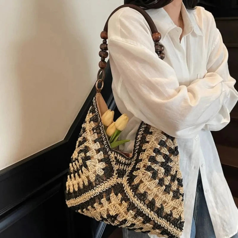 Chia - Straw Bucket Bag