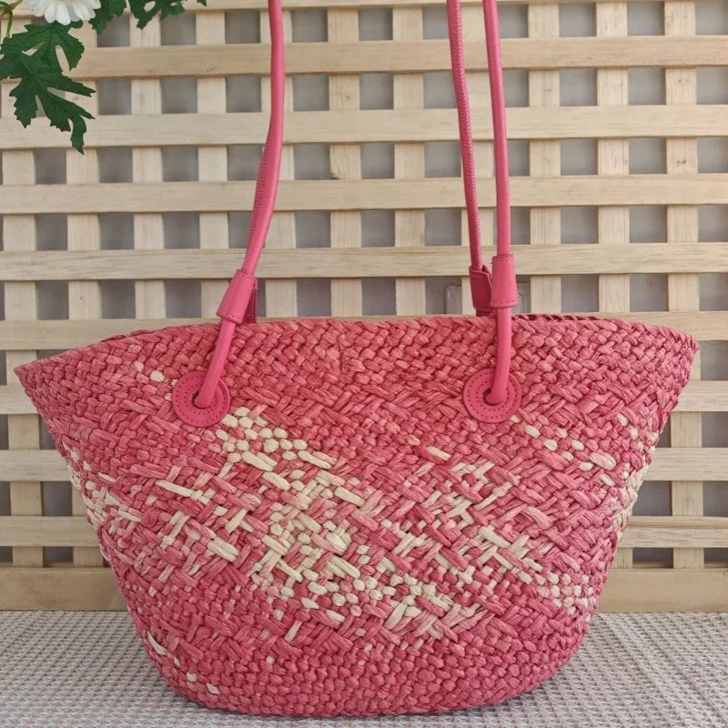 Pizzo - Straw Bucket Bag
