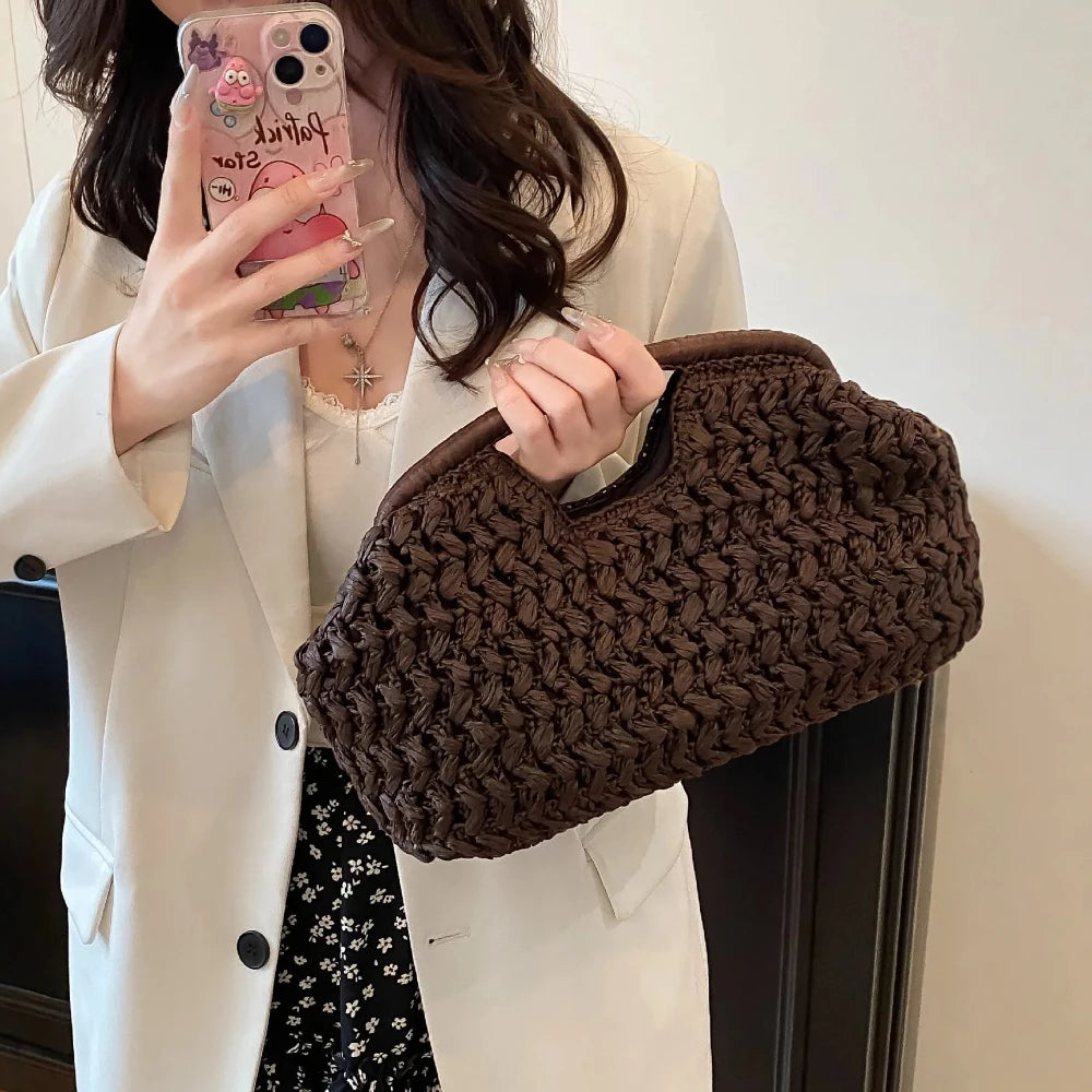 Cagliari - Rattan Clutch