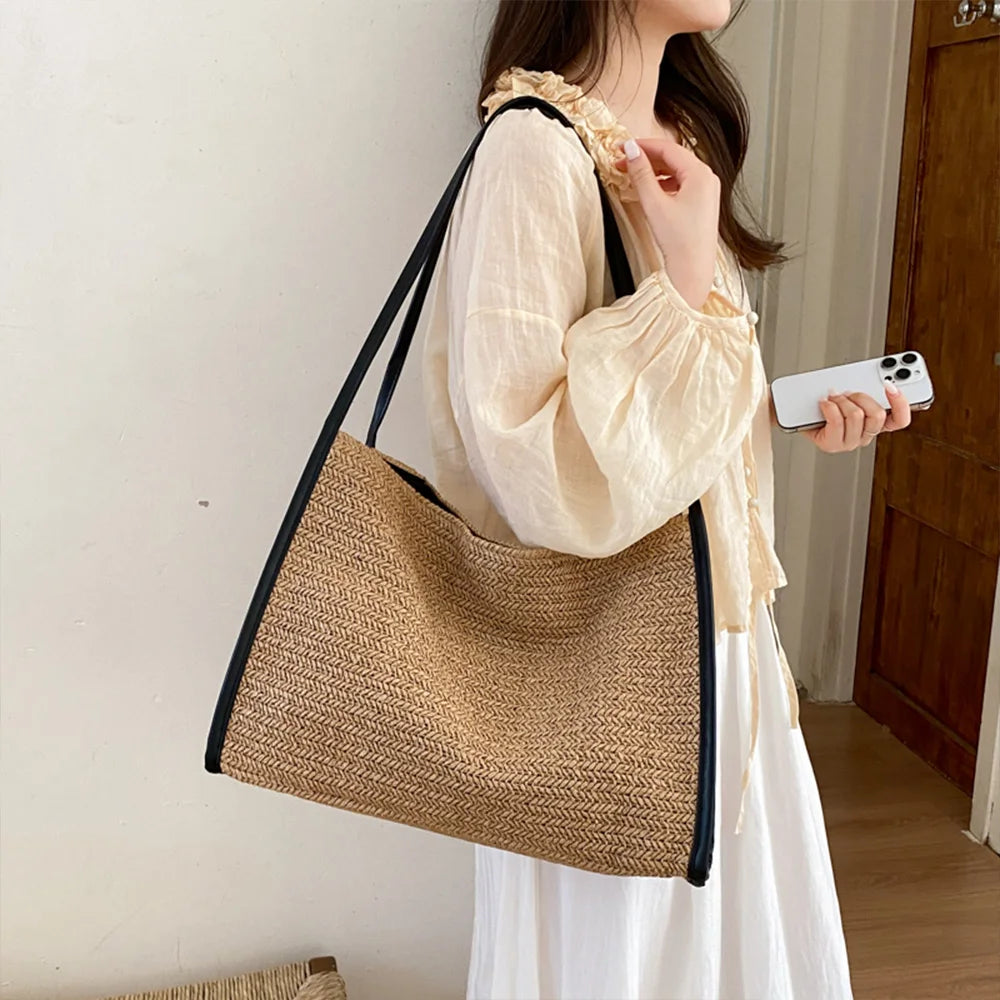 Chania - Straw Tote Bag
