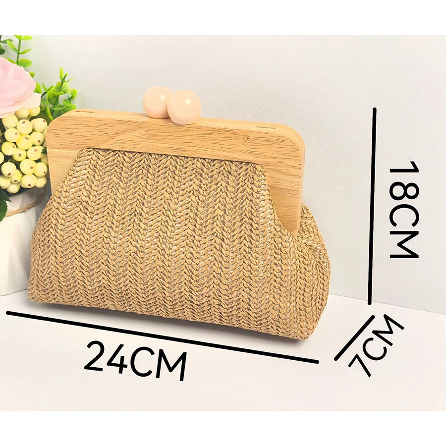 Kefalonia - Straw Clutch