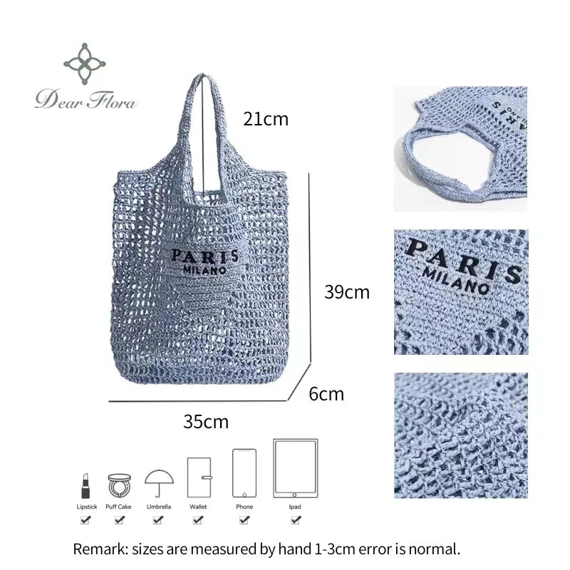 Galaxidi - Raffia Tote Bag