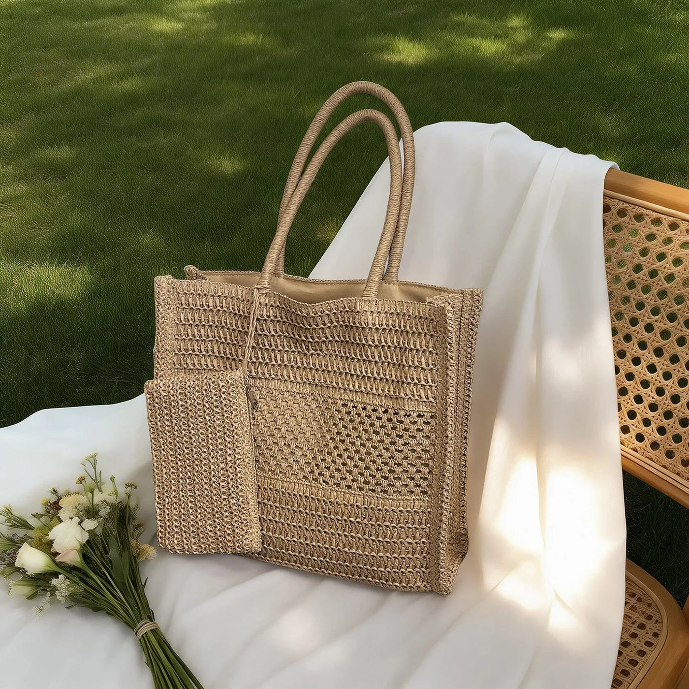 Bandol - Straw Shoulder Bag