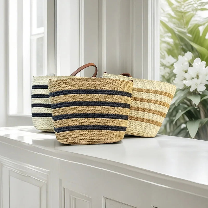 Tarifa - Straw Crossbody Bag