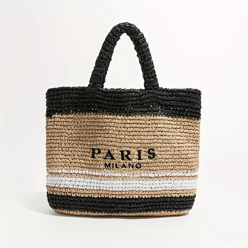 Monopoli - Straw Beach Tote