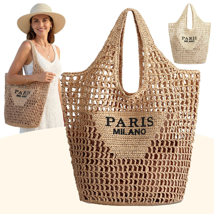 Monemvasia - Straw Beach Tote