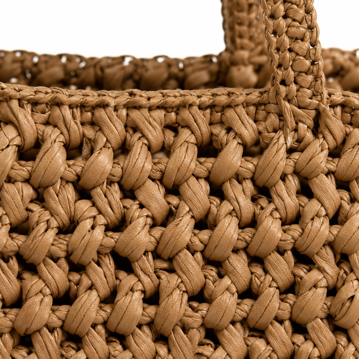 Albufeira - Straw Bucket Bag, close-up material detail
