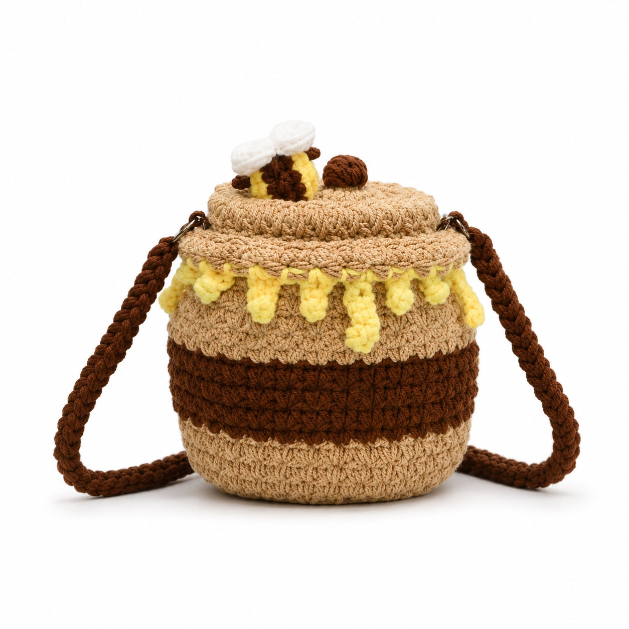 Alghero - Straw Crossbody Bag, three-quarter back view