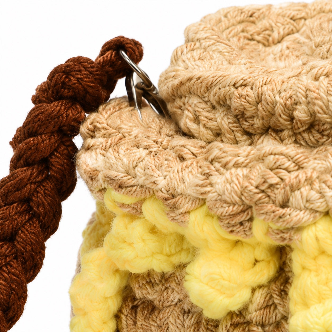 Alghero - Straw Crossbody Bag, close-up material detail