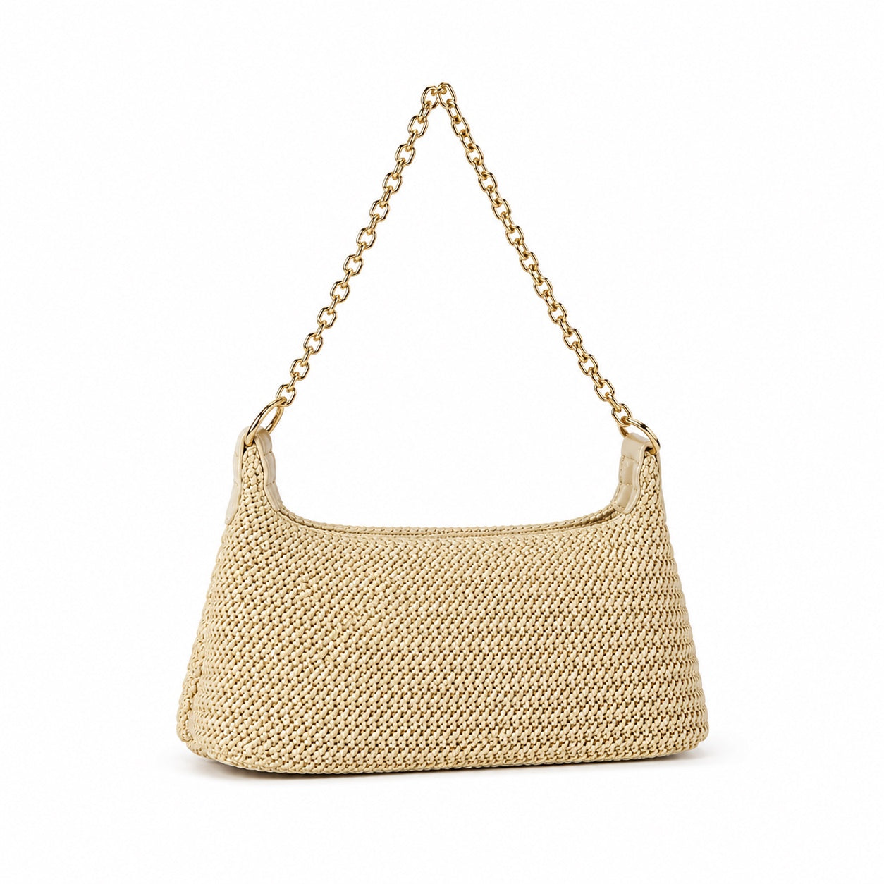 Assos - Straw Tote Bag, three-quarter back view