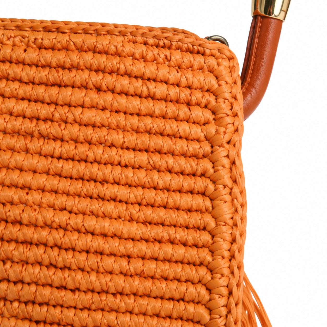 Astypalea - Straw Tote Bag, close-up material detail