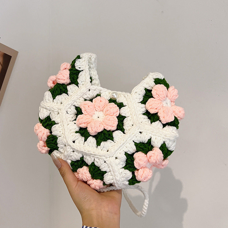 Simple And Cute Handmade Woven Crossbody Bag