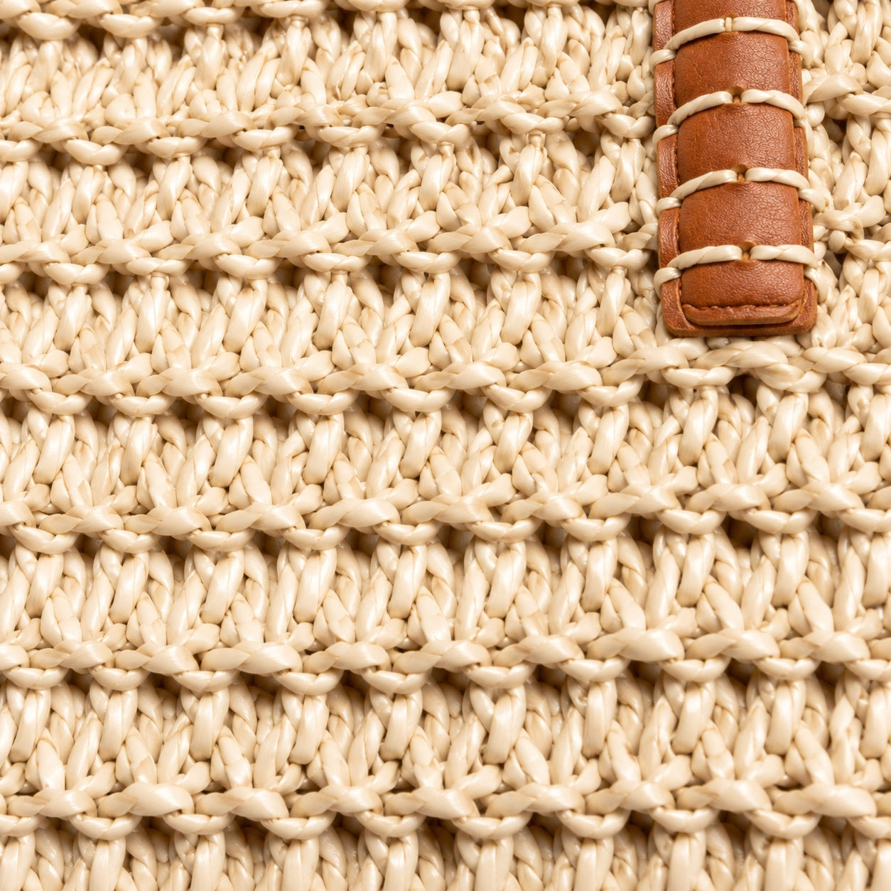 Brac - Straw Beach Tote, close-up material detail