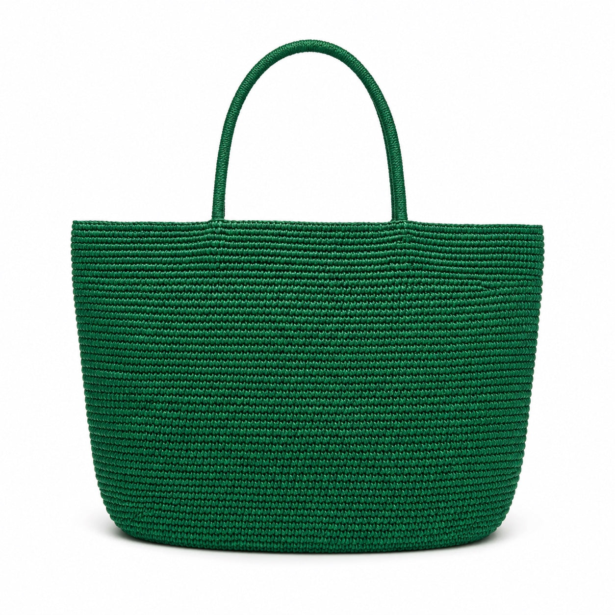 Budelli - Woven Beach Bag, front view on white background