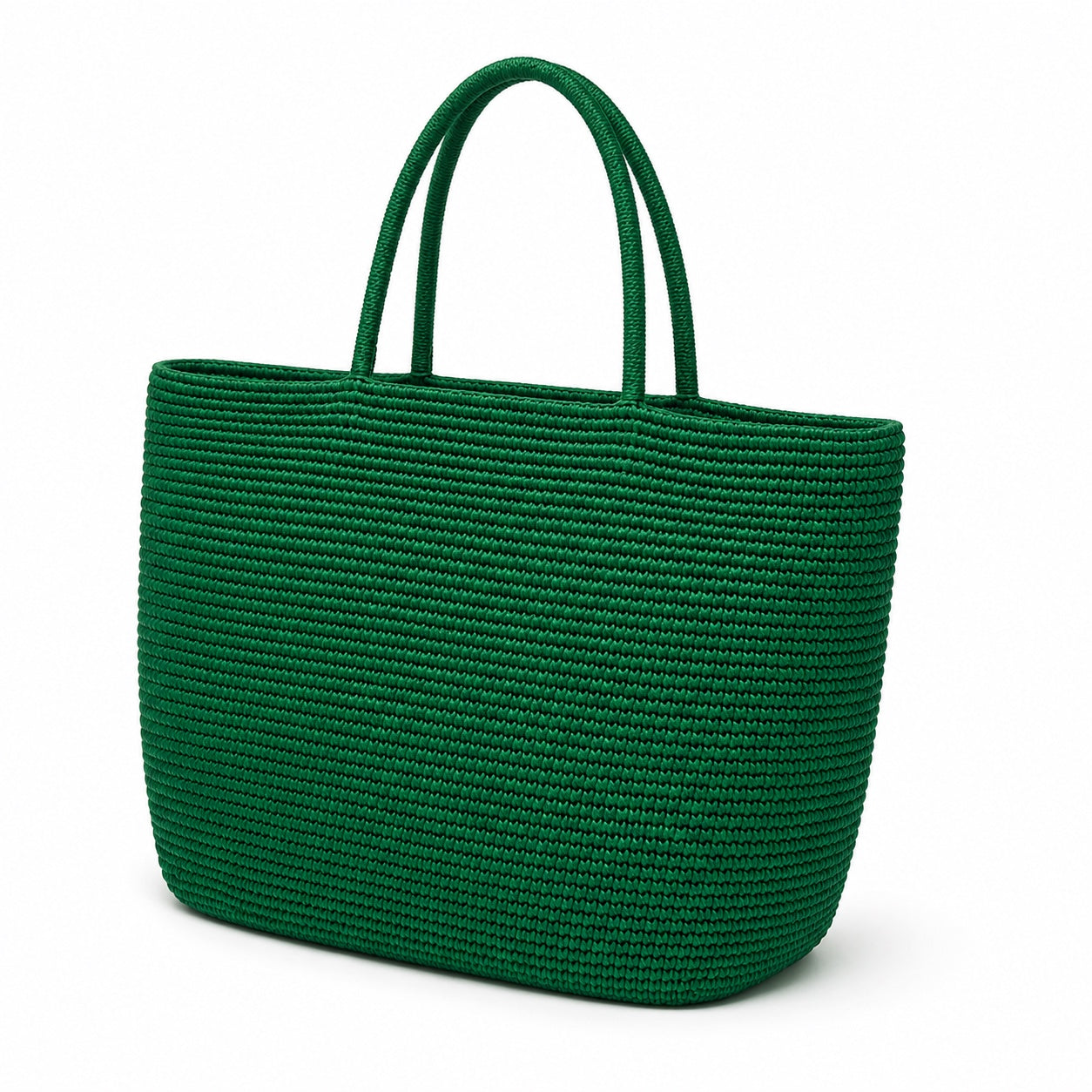 Budelli - Woven Beach Bag, three-quarter front view