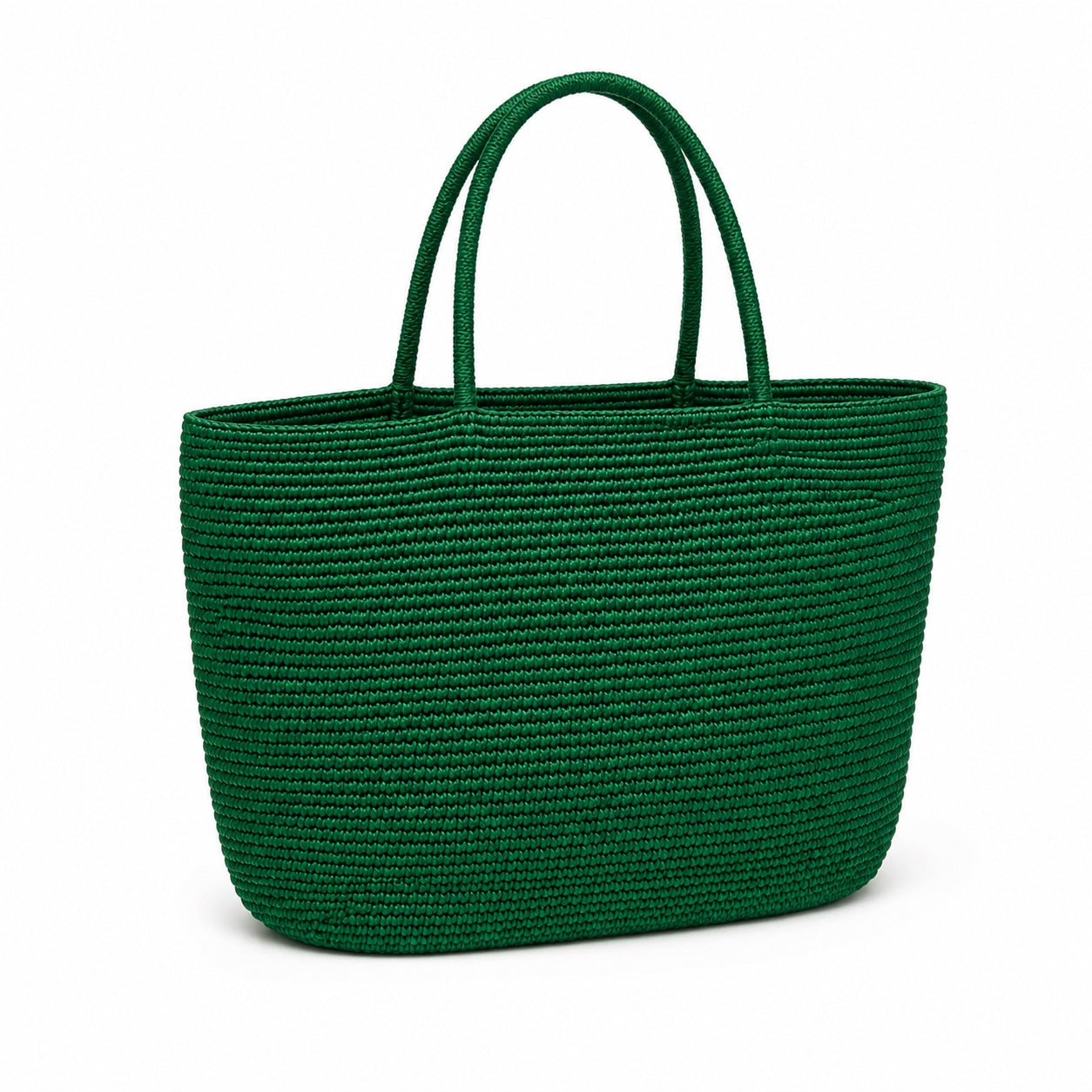 Budelli - Woven Beach Bag, three-quarter back view