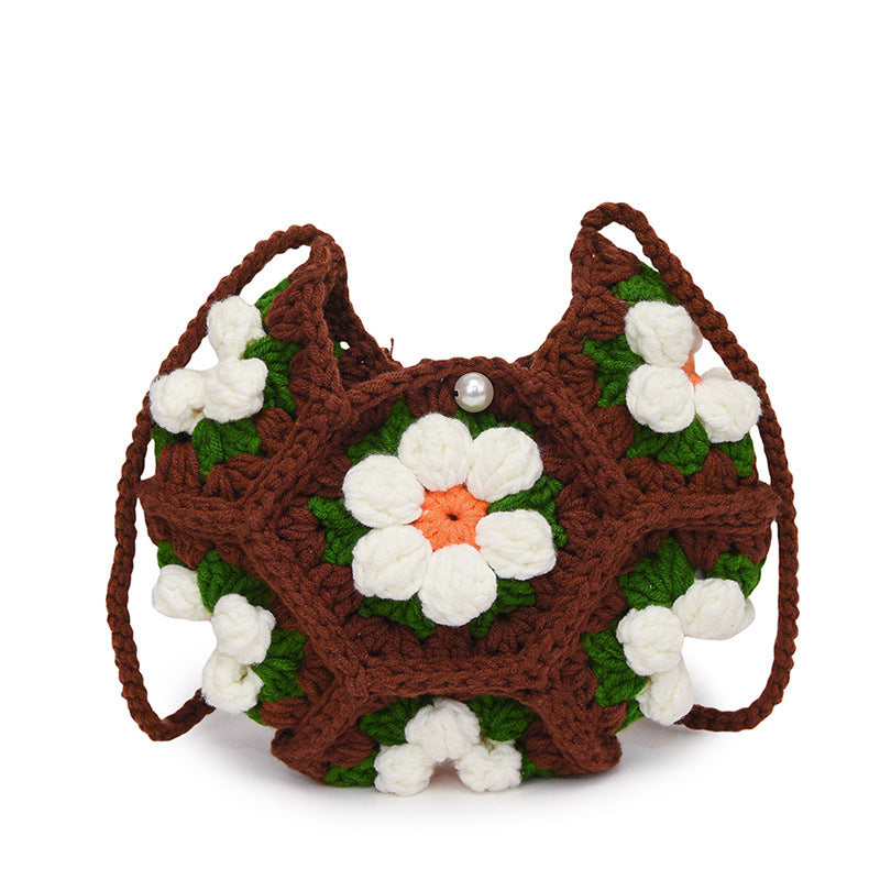 Simple And Cute Handmade Woven Crossbody Bag