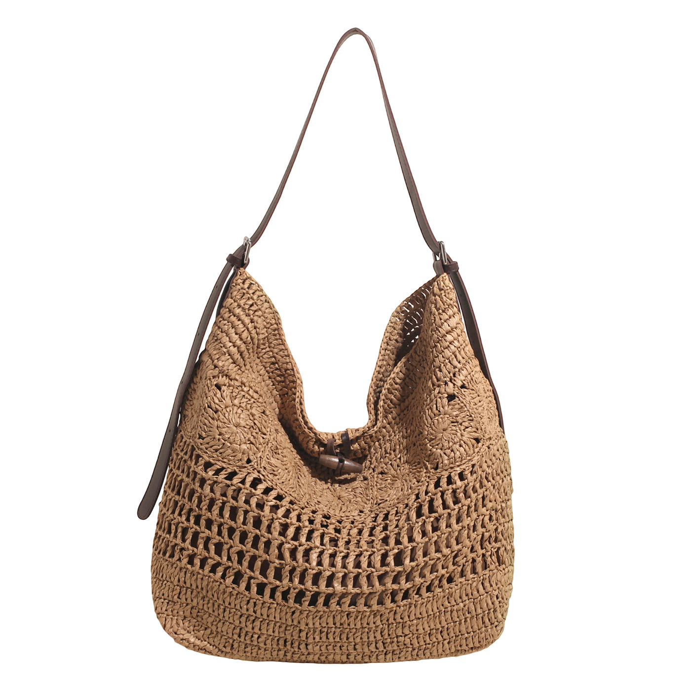Original High-End Crochet Large-Capacity Straw Crossbody Bag