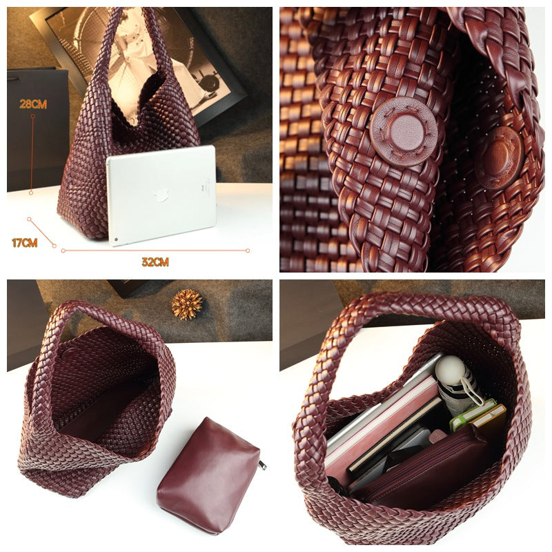 Handwoven Vintage Tote Bag With Large Capacity