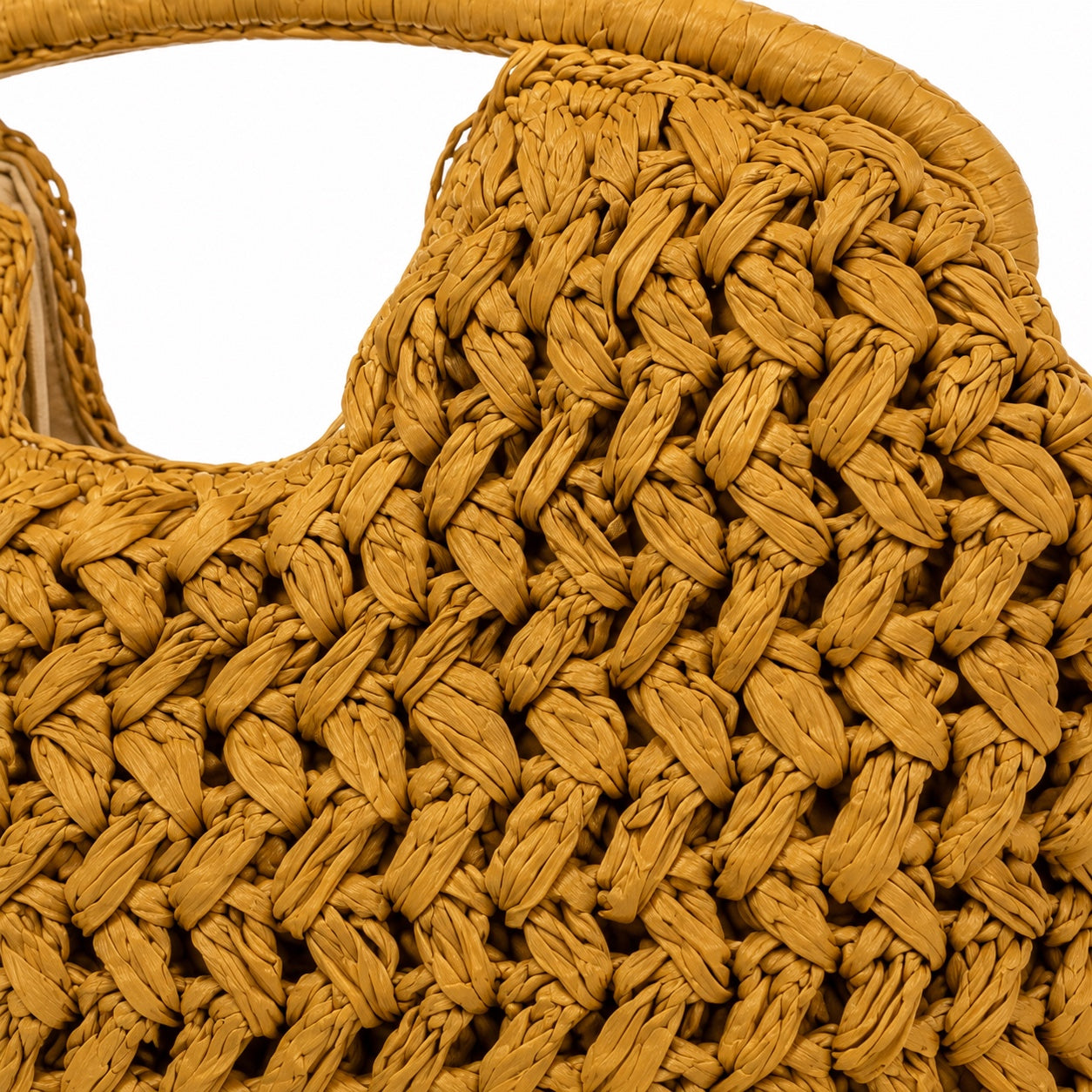 Cagliari - Rattan Clutch, close-up material detail