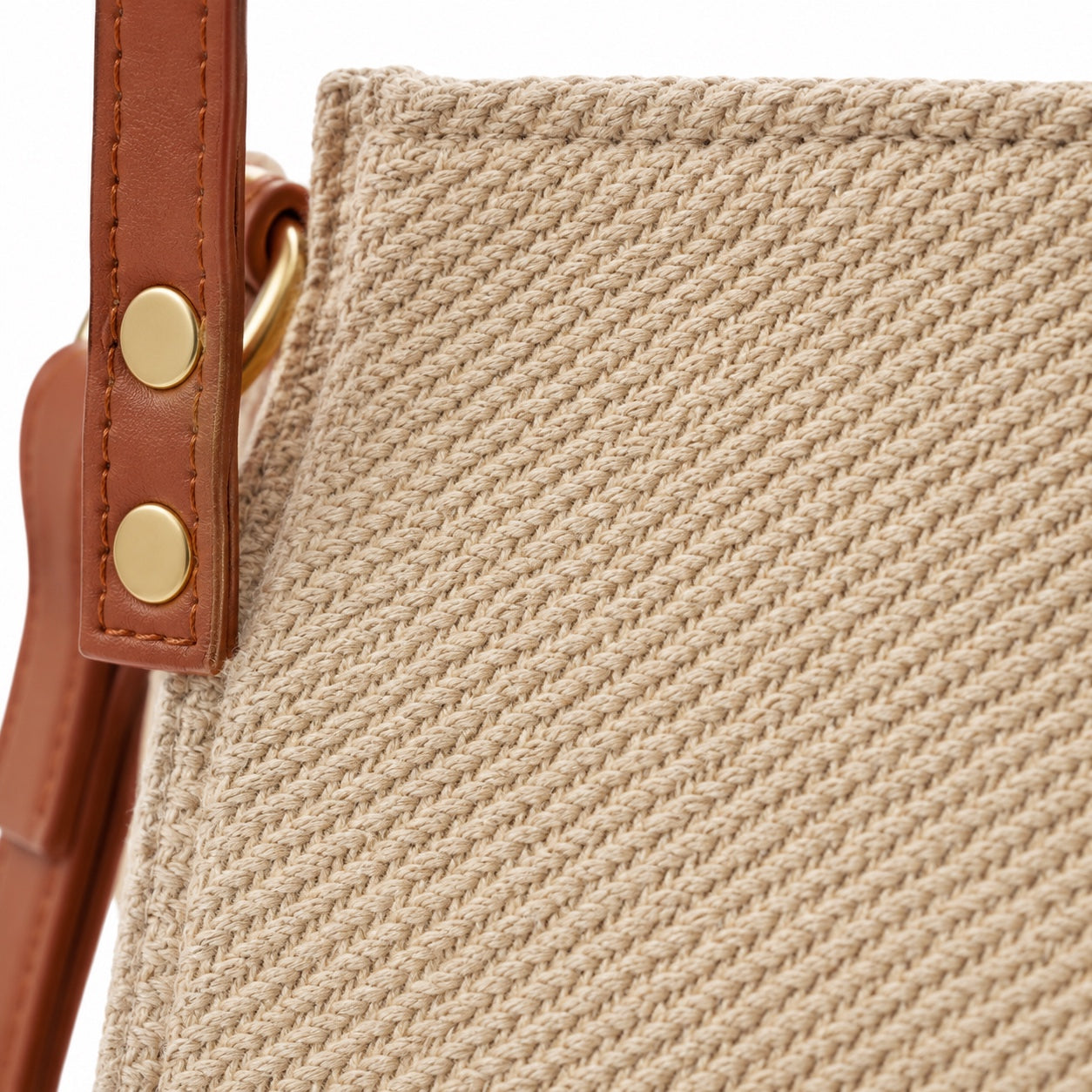 Calasetta - Straw Crossbody Bag in Black, close-up material detail