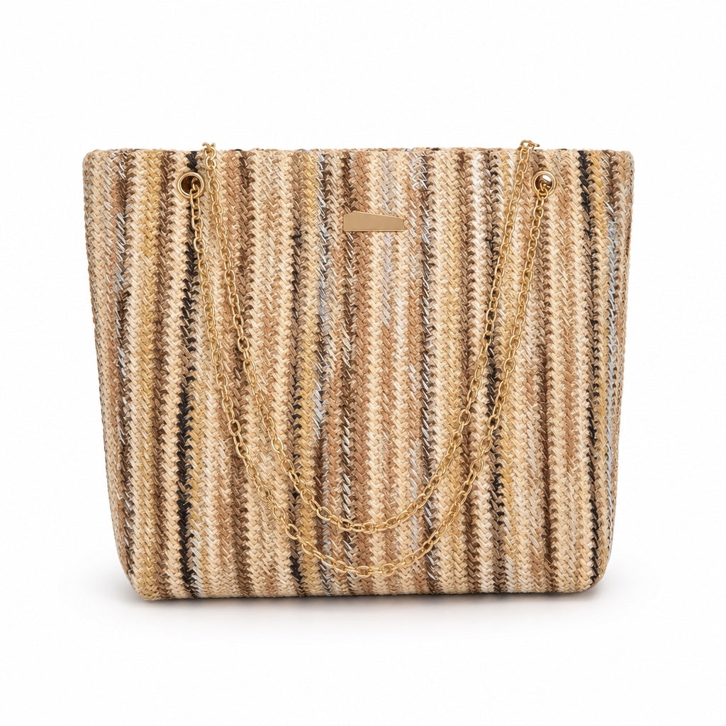 Calpe Rattan Crossbody Bag, front view on white background