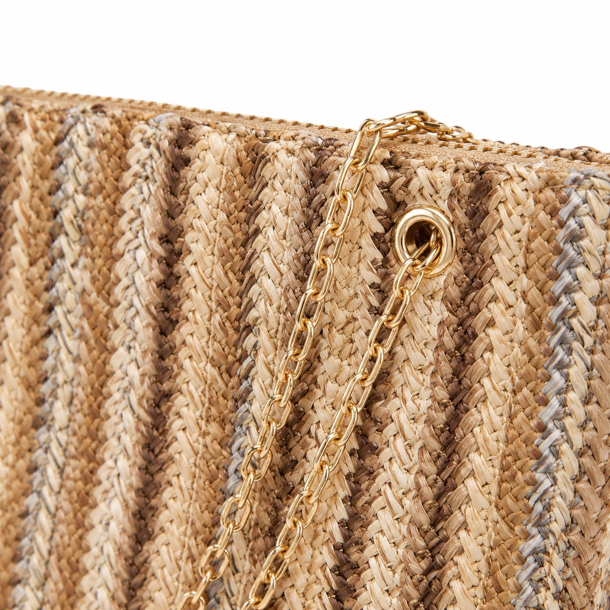 Calpe Rattan Crossbody Bag, close-up material detail