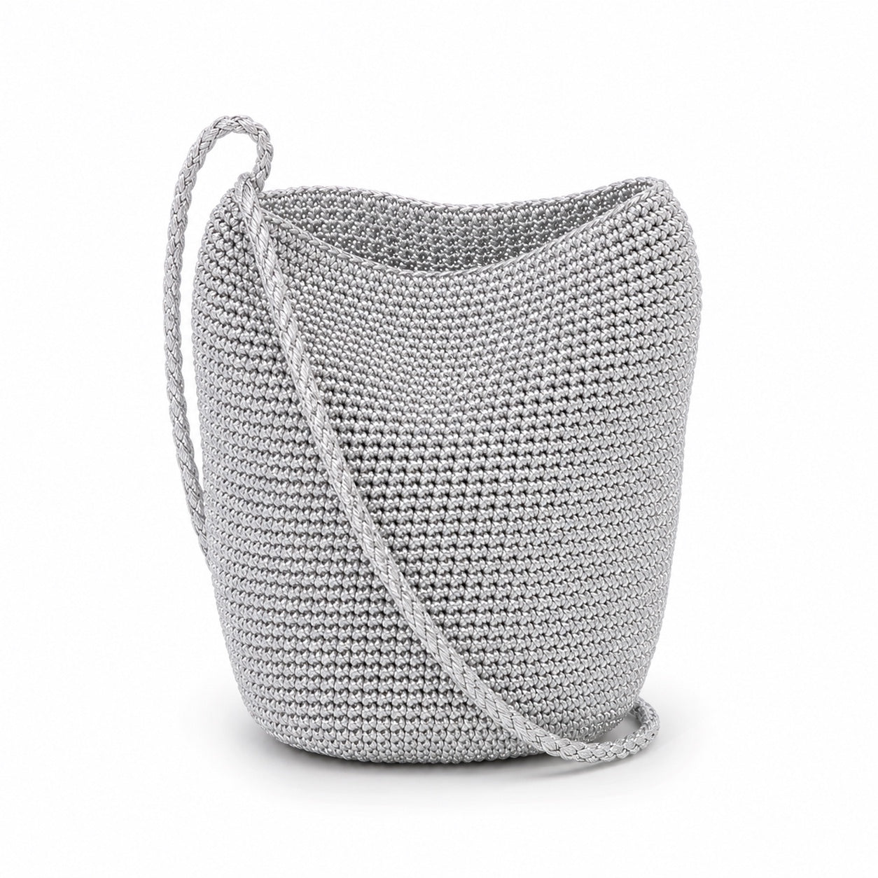 Cascais - Straw Bucket Bag, three-quarter back view
