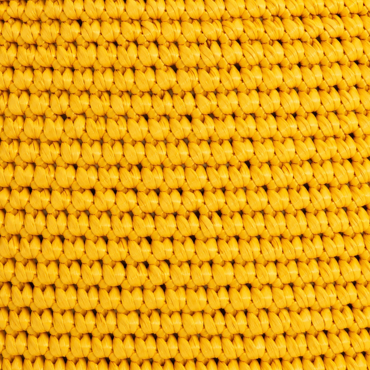 Cassis - Raffia Tote Bag in Yellow 36Cm, close-up material detail