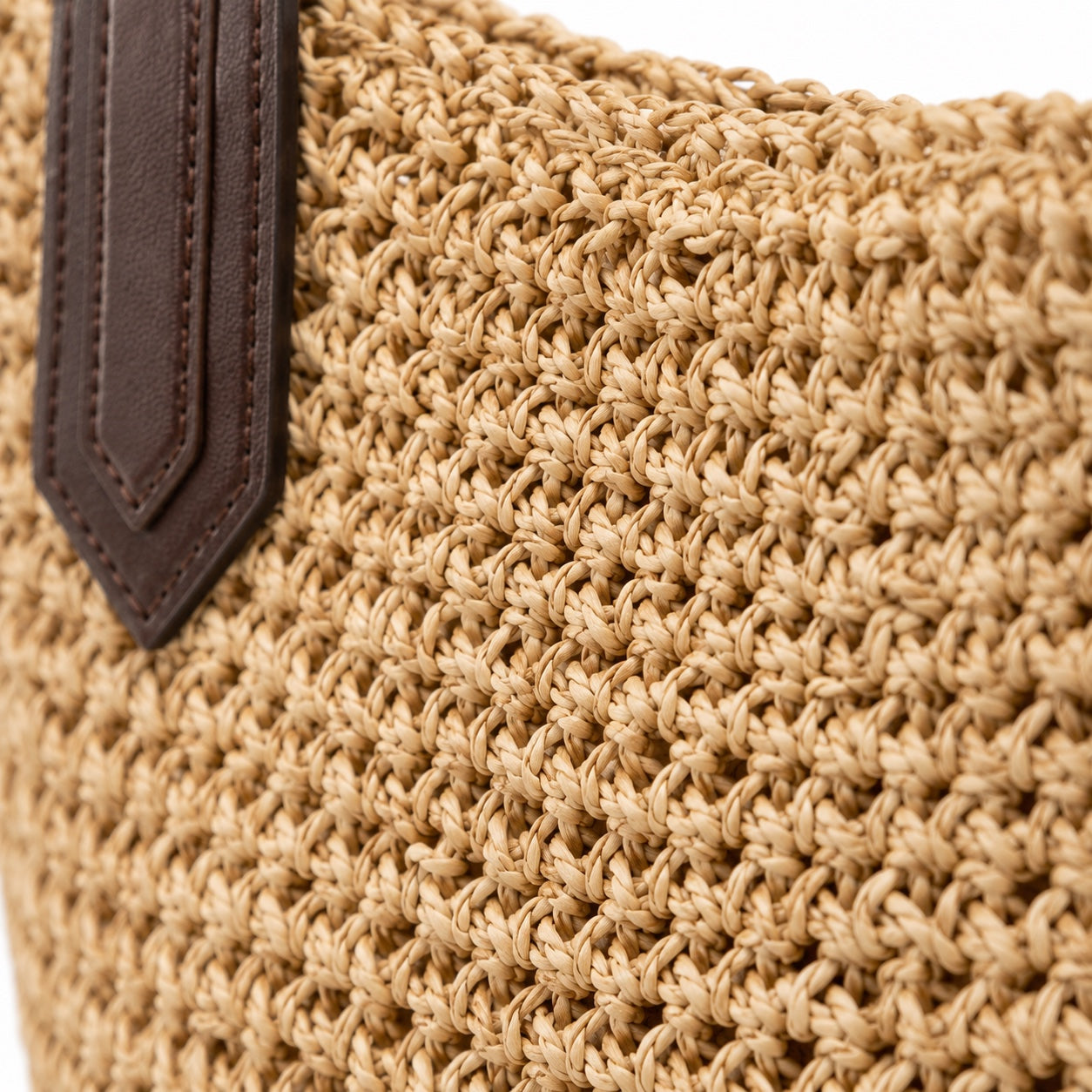 Cesme - Woven Beach Bag, close-up material detail