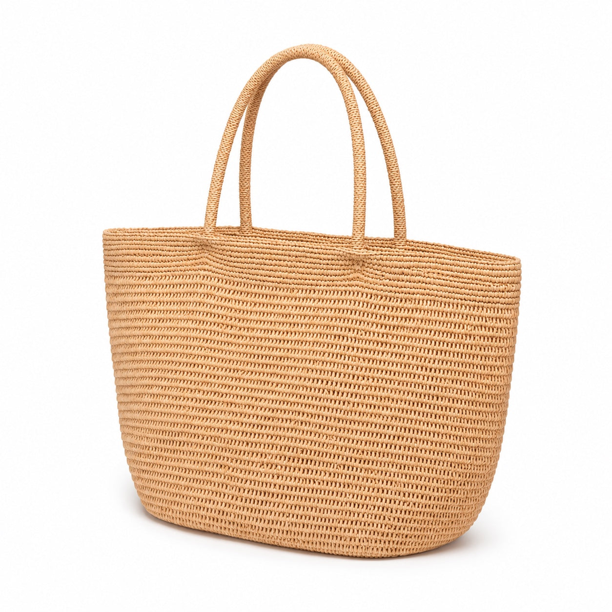 Cetara - Woven Beach Bag, three-quarter front view