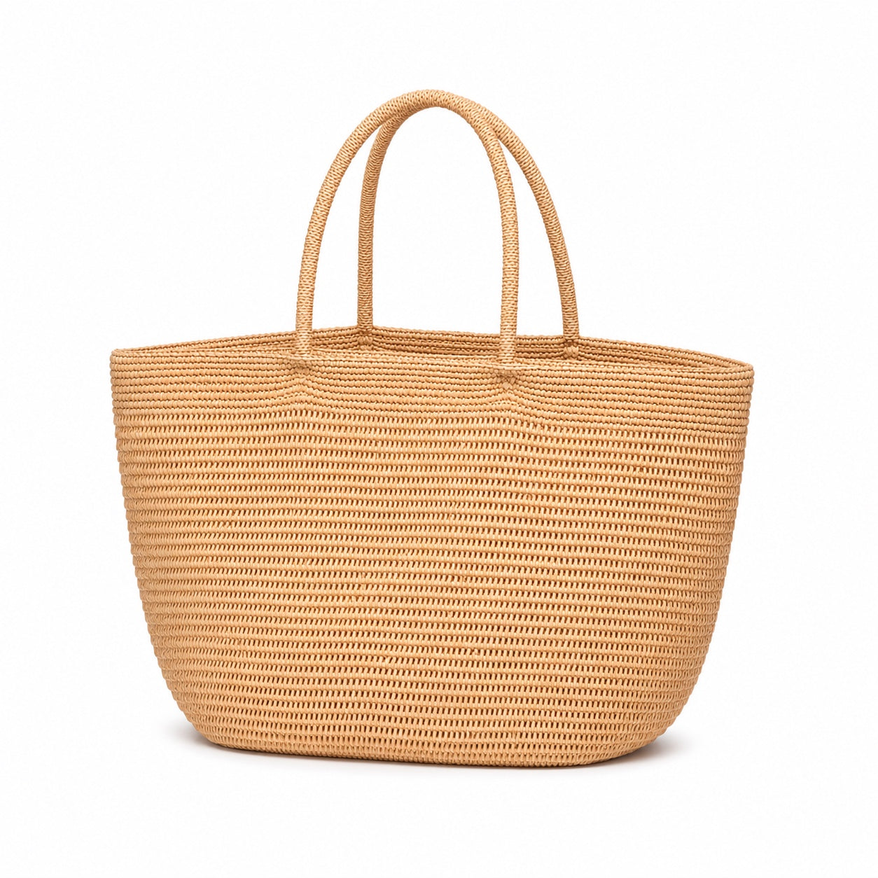 Cetara - Woven Beach Bag, three-quarter back view