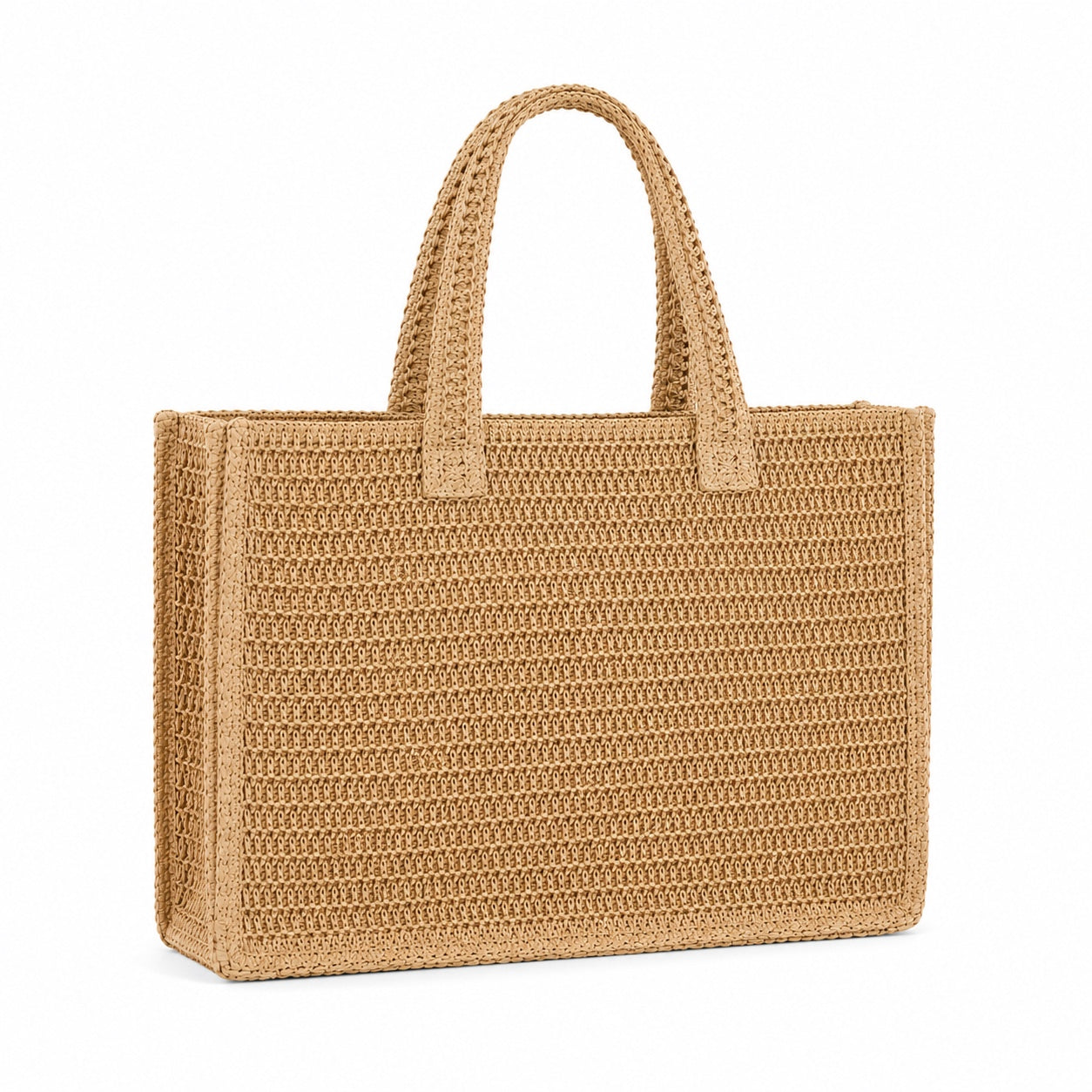 Ciutadella - Straw Beach Tote, three-quarter back view
